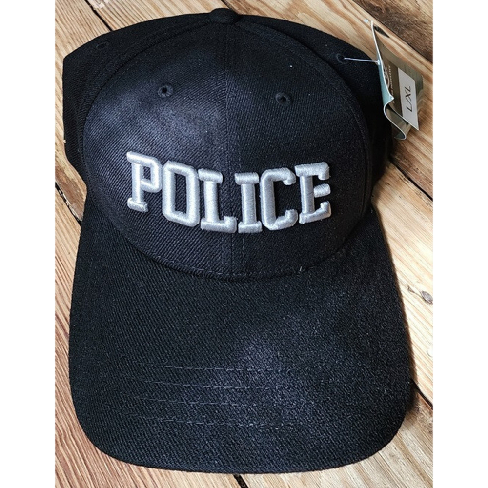 Rapid Dominance Police Hat - Size L/XL Black Baseball Cap EUC - R82-POL-BLK-07